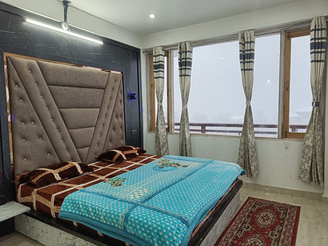 Pine-Accented Bedroom